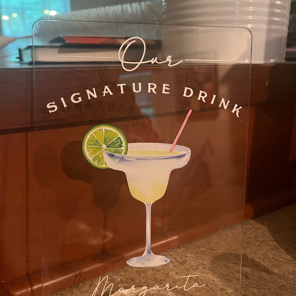 Signature Cocktail Sign - Picture 4 of 5